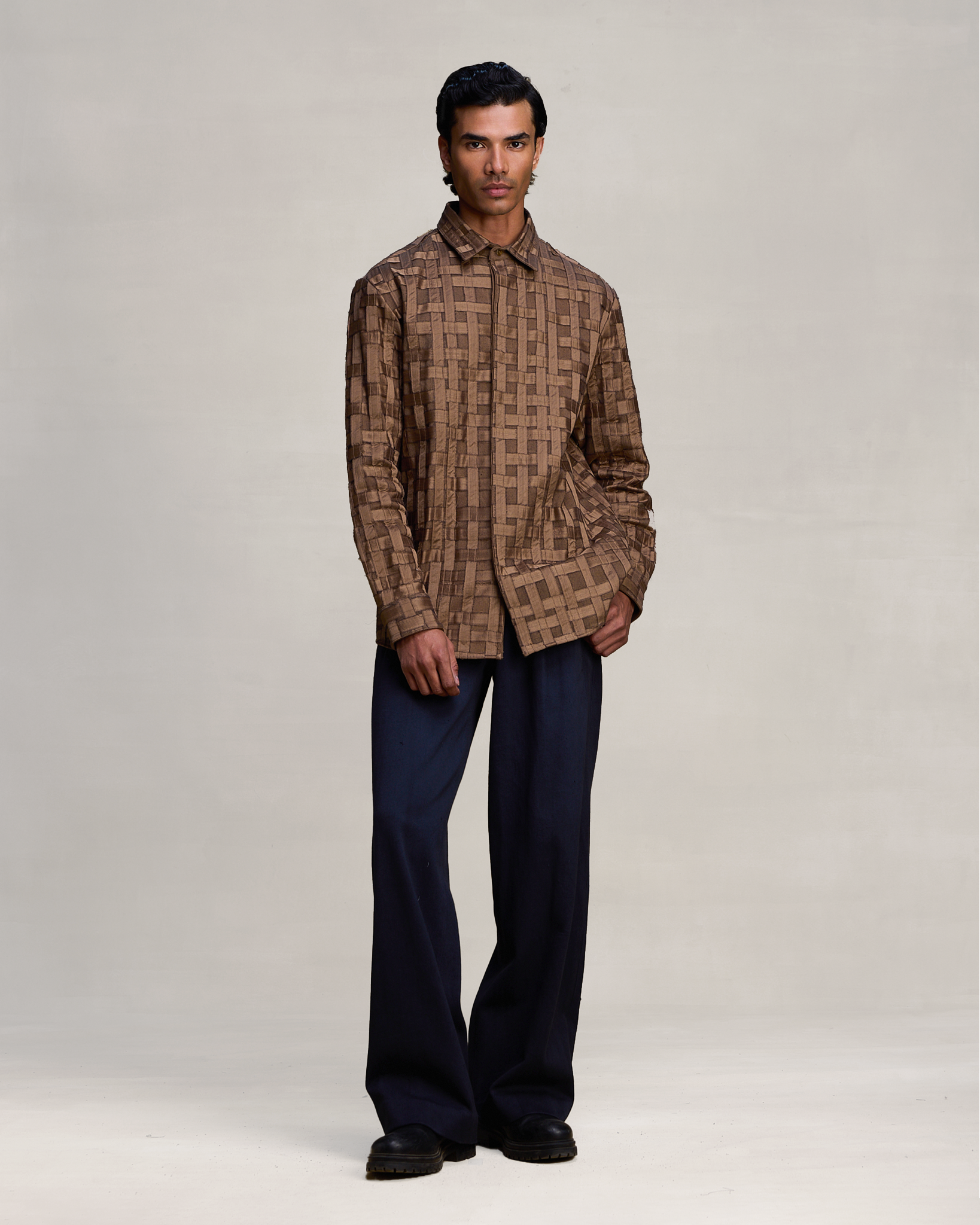 COUNTRYMADE Shirts WOVEN ORE SHIRT chemise Chanderi assemblée main