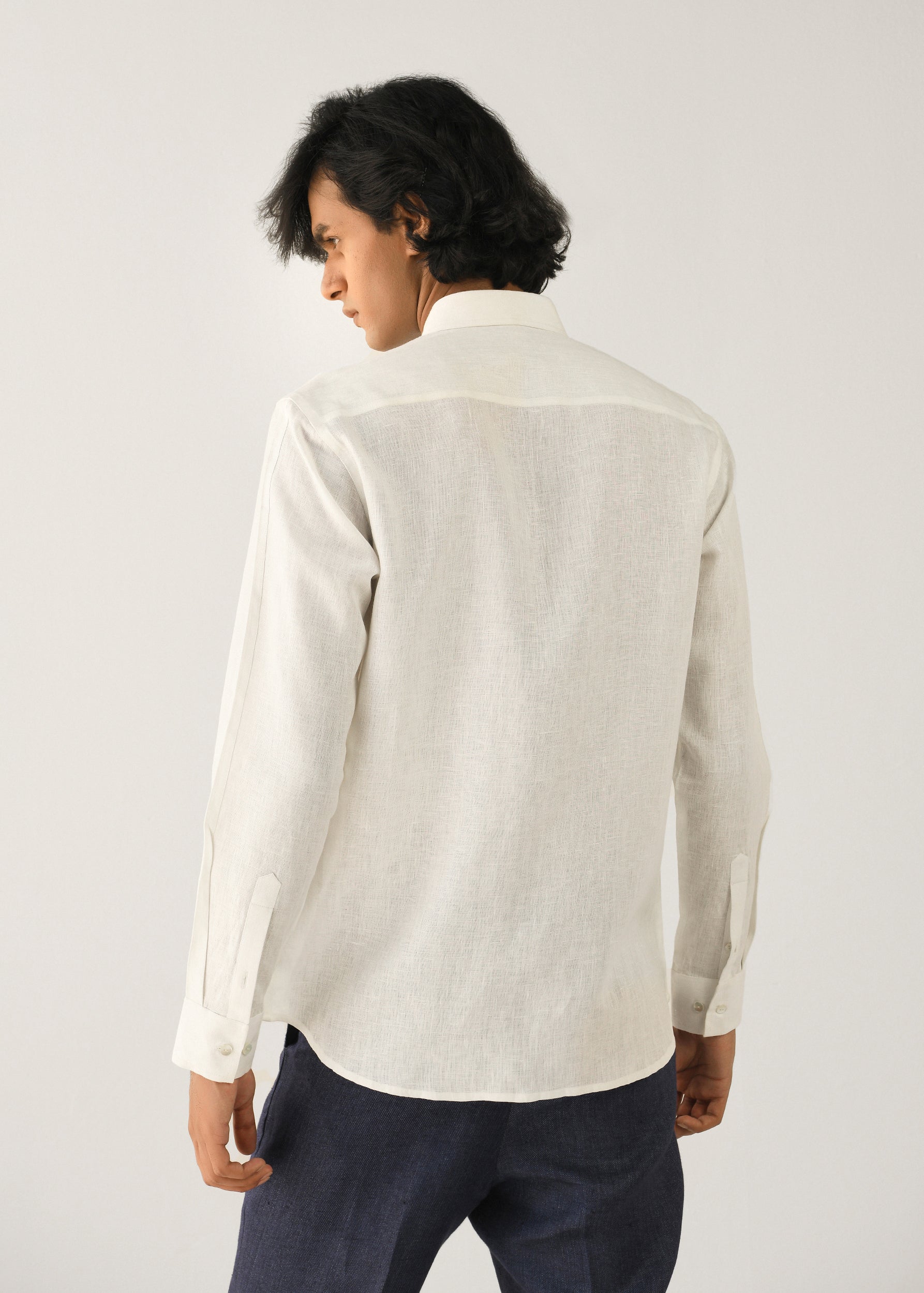 COUNTRYMADE Shirts Bojagi Shirt chemise lin écru patchwork
