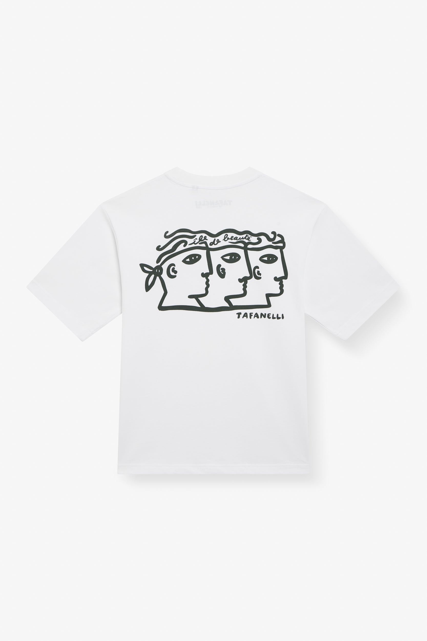 TAFANELLI T-Shirts LA TRINITÀ t-shirt blanc coton 280 g