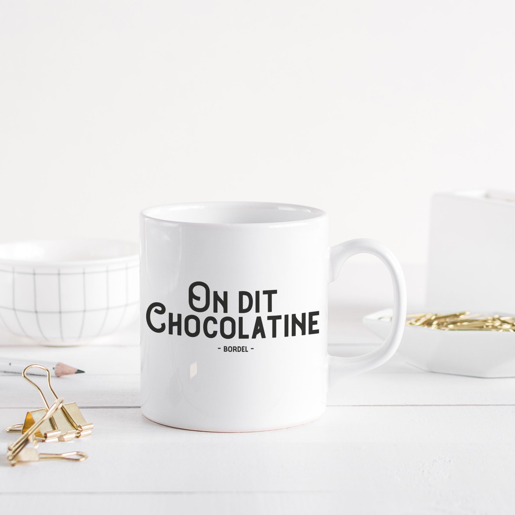 Juste Un T-shirt Mugs Mug - On dit chocolatine