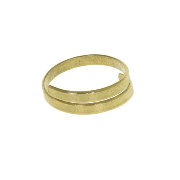Just Trade Bagues Bague Ruthi en laiton doré réglable