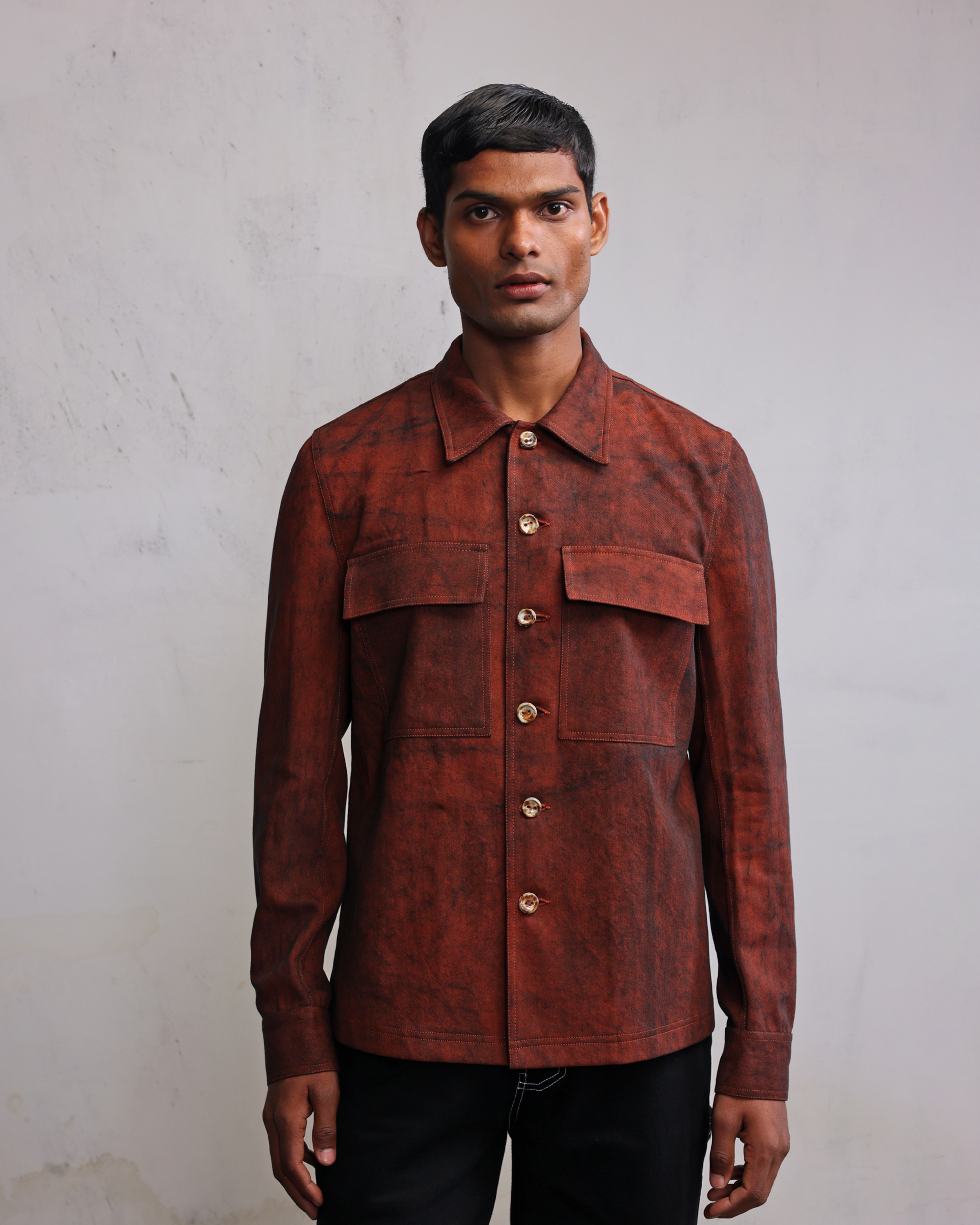 COUNTRYMADE Jackets Rust coated denim jacket veste en denim enduit rouille