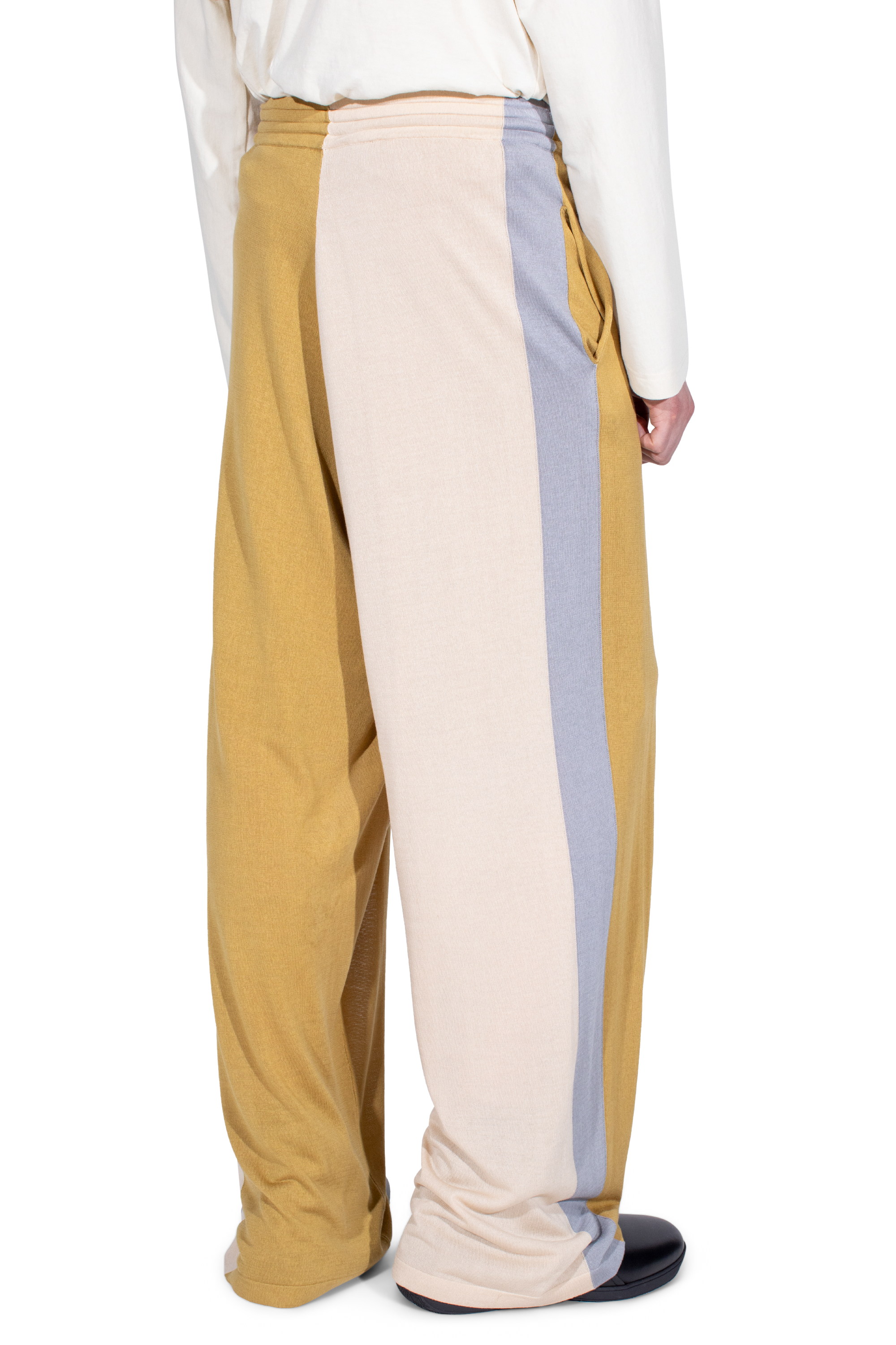 Kiko Kostadinov Knitwear SIGO Knit Trousers pantalon maille ocre