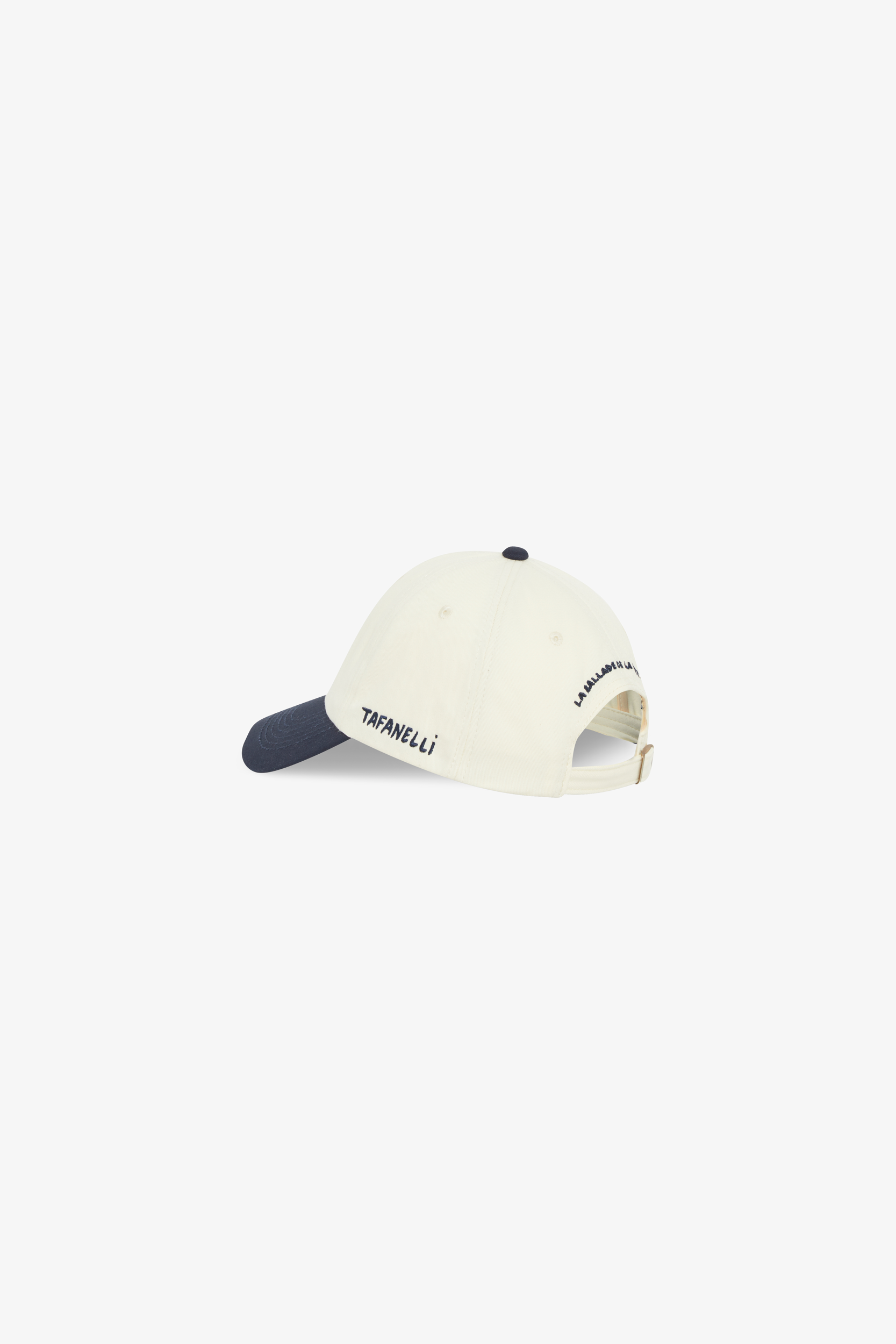 TAFANELLI Casquettes La TAFA Marine Cap casquette écrue brodée