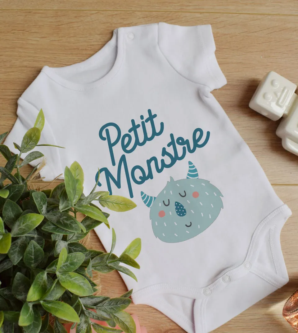 Juste Un T-shirt Bébé Petit Monstre body bébé