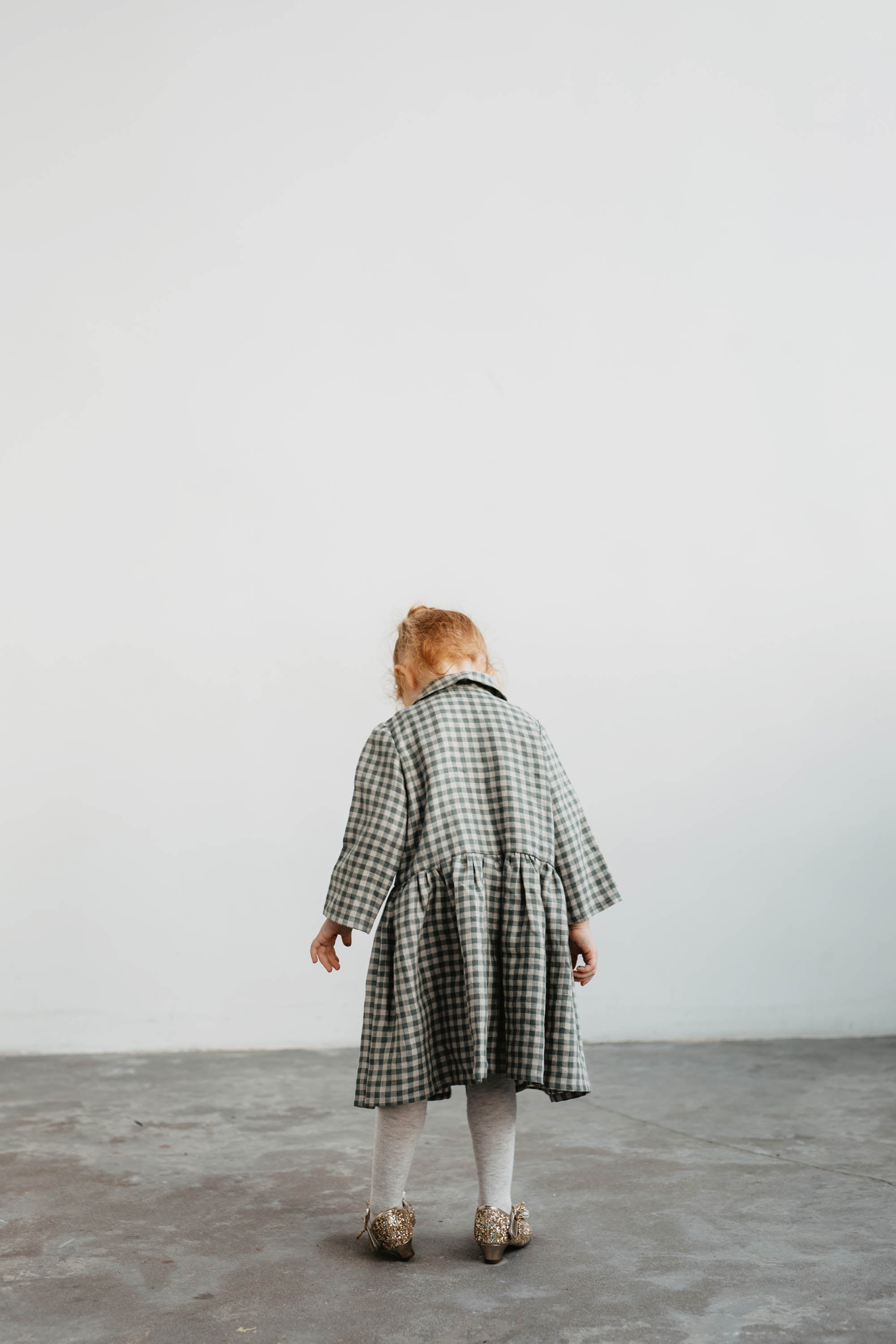 Laumė linen Kids Clothing MEDEINA robe fille en lin 2 ans coloris avoine