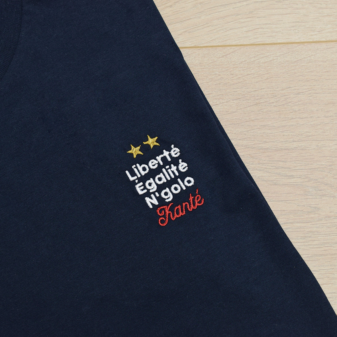Juste Un T-shirt T-shirts Brodés Kanté t-shirt blanc brodé