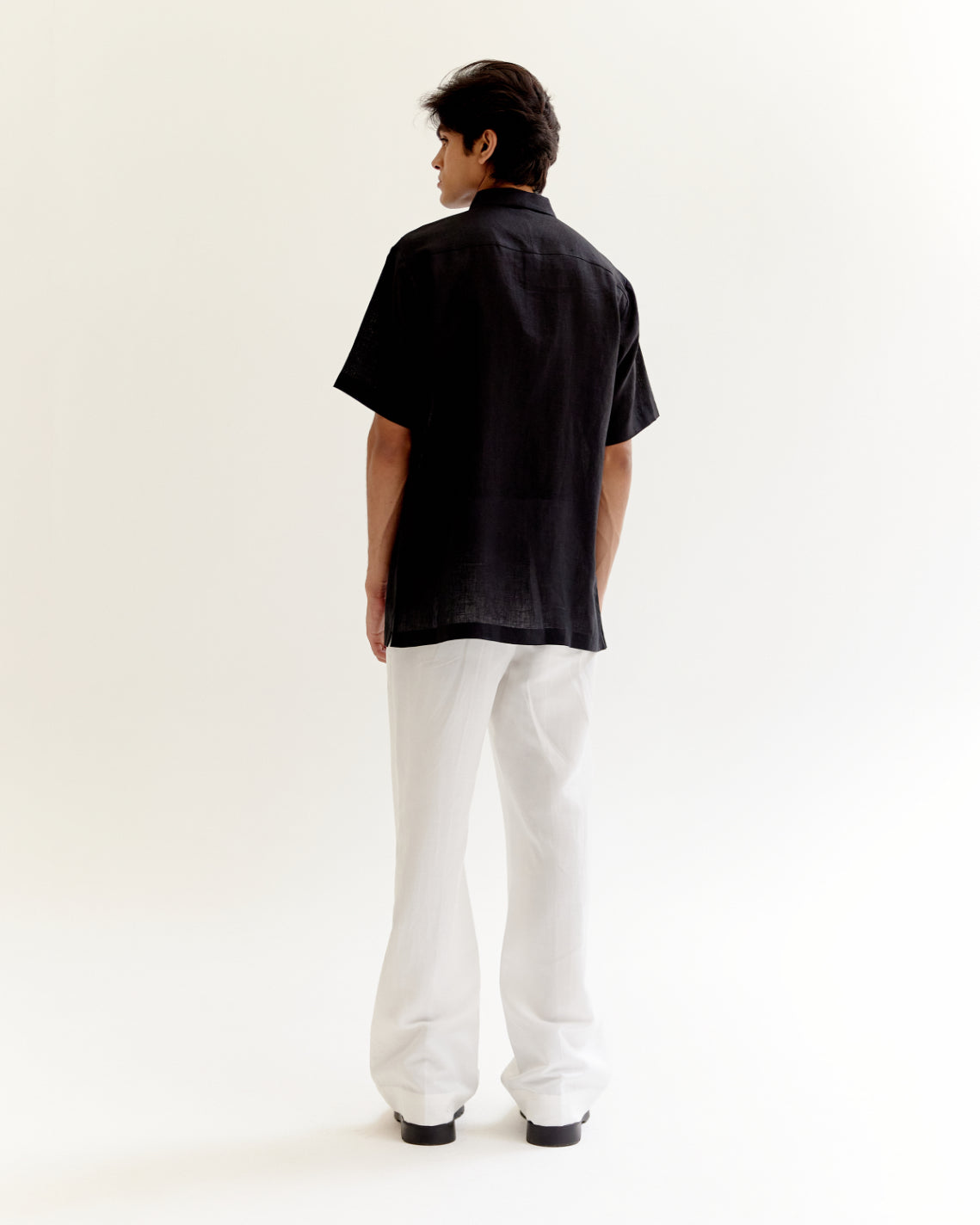COUNTRYMADE Shirts Motion Blur Half Shirt chemise en lin brodée