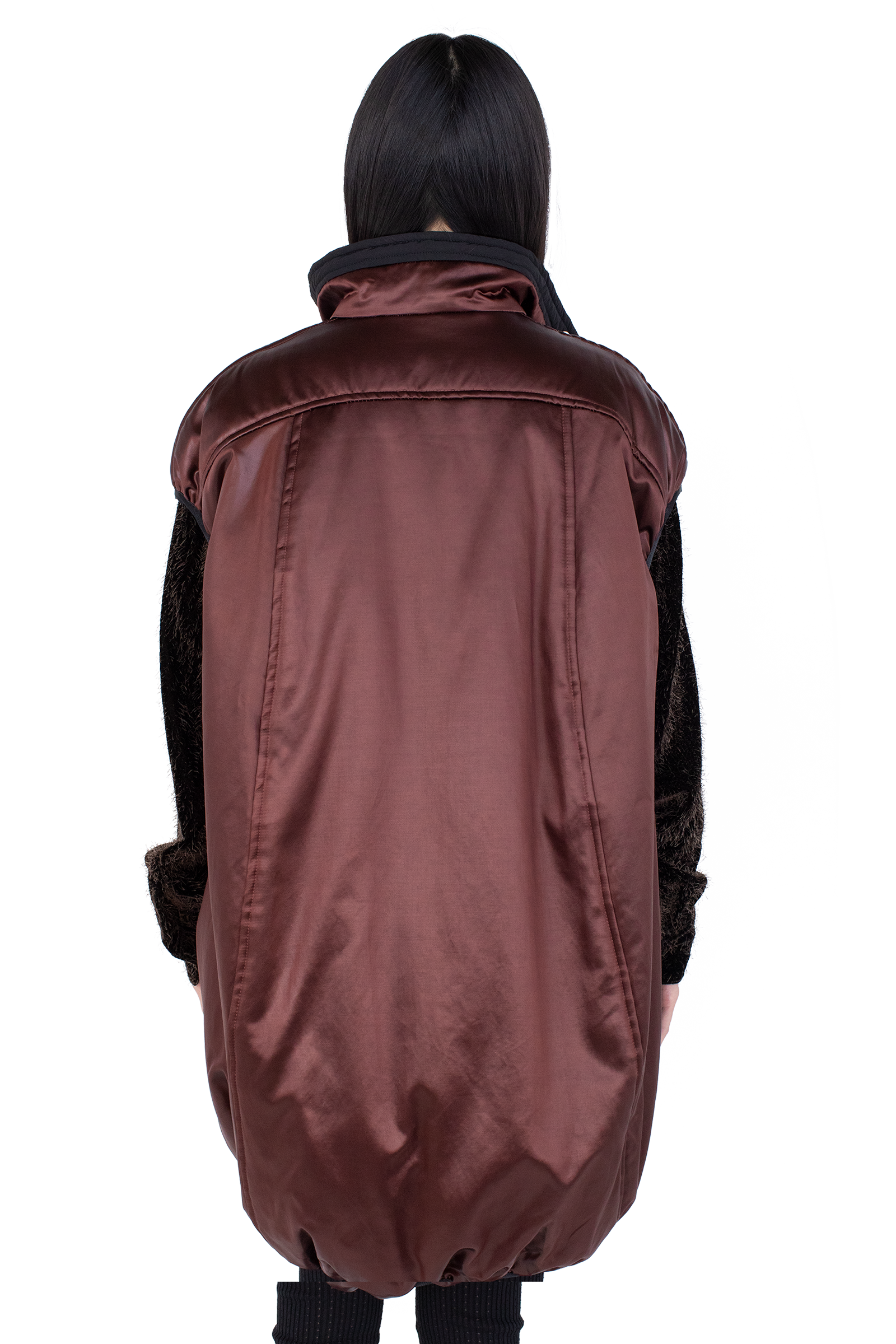 Kiko Kostadinov Knitwear AUK Pullover Gilet gilet Burnt Umber réversible