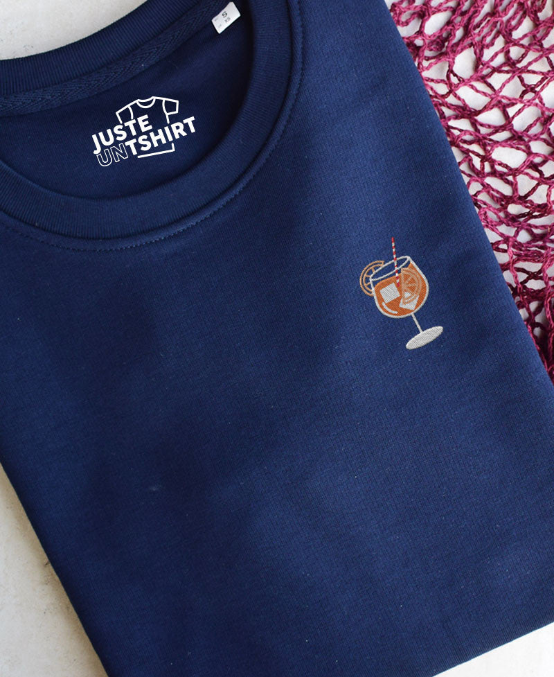 Juste Un T-shirt Sweats Brodés Spritz sweat brodé coloris au choix