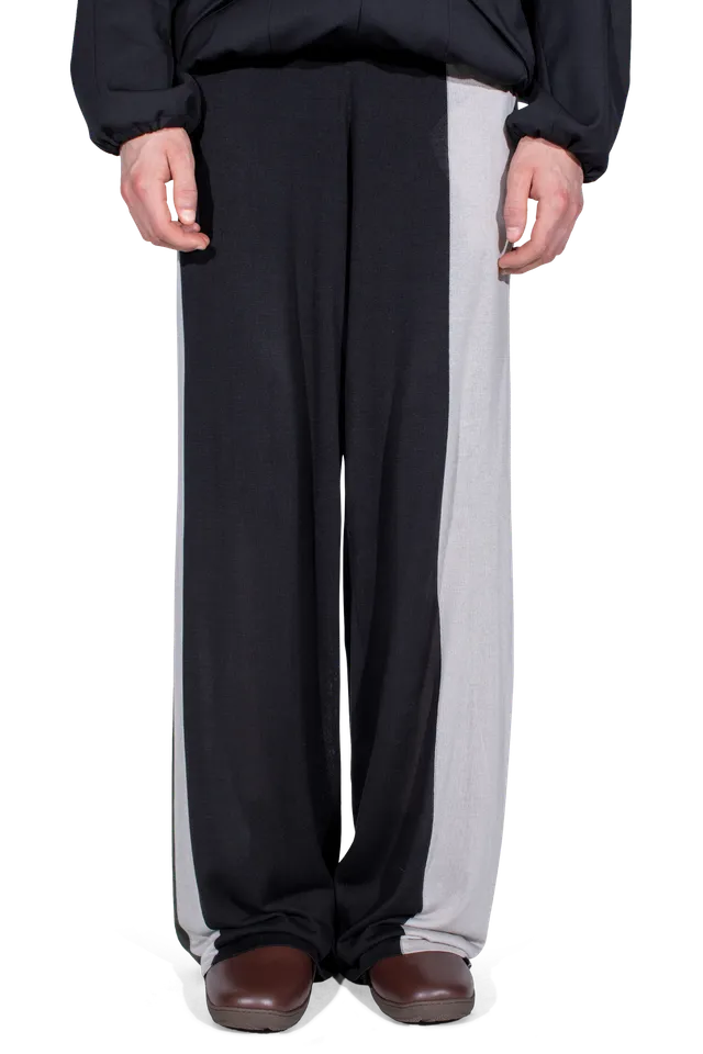 Kiko Kostadinov Knitwear SIGO Knit Trousers pantalon noir tricot