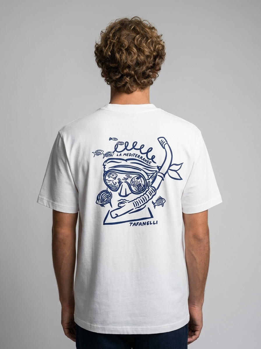TAFANELLI T-Shirts Le Plongeur Méditerranéen t-shirt coton
