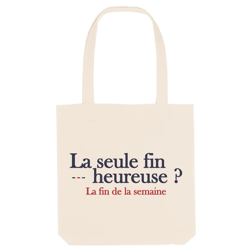 Juste Un T-shirt Tote Bags La seule fin heureuse tote bag naturel
