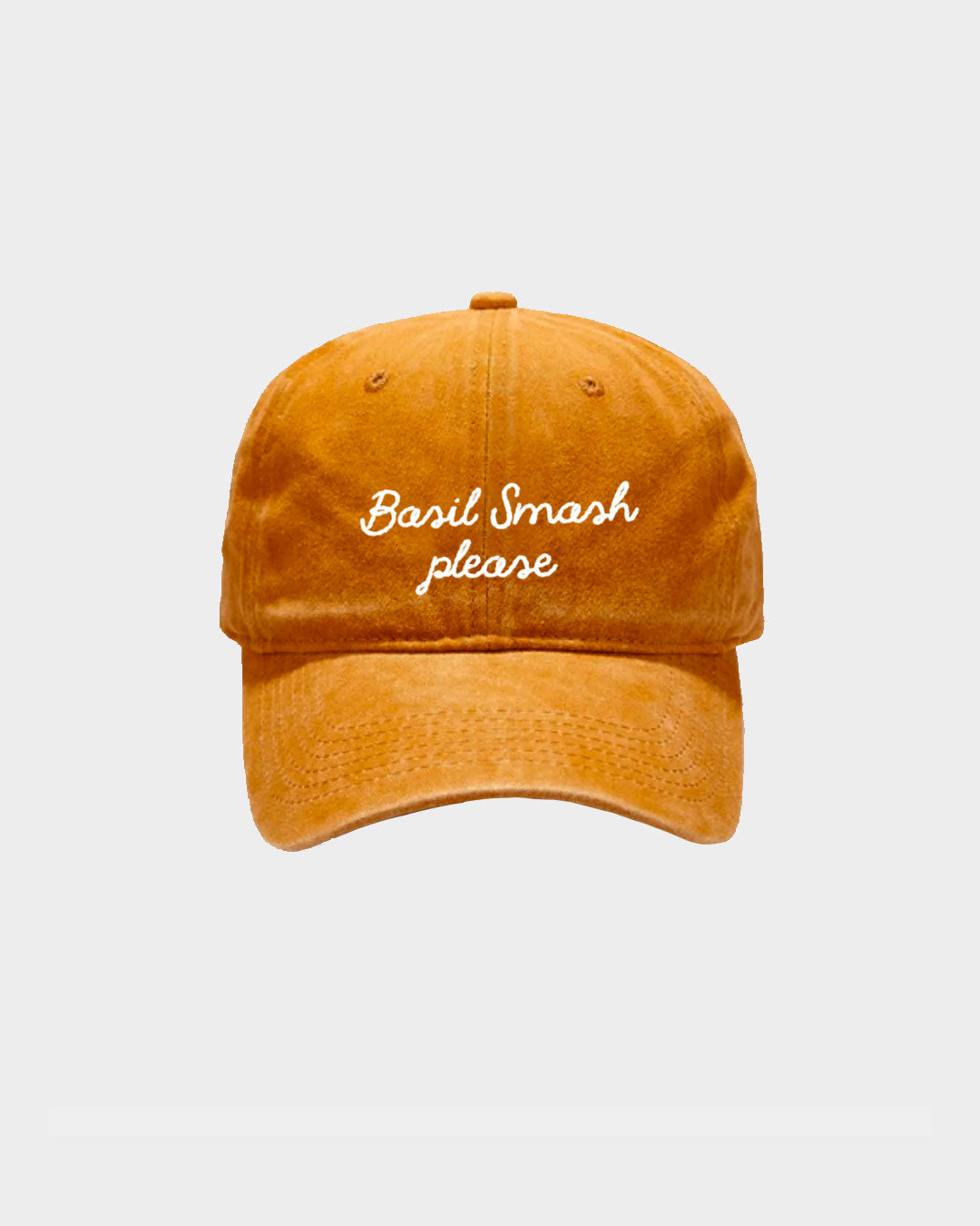 Juste Un T-shirt Casquettes Basil Smash casquette brodée rouge vintage coton