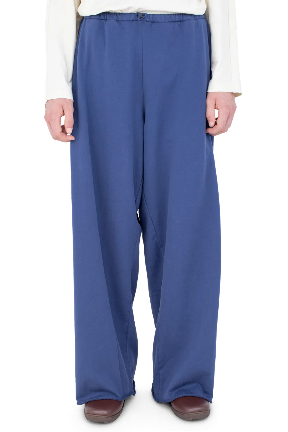 Kiko Kostadinov Bottoms VELEKA Wide Trousers pantalon large coton bleu