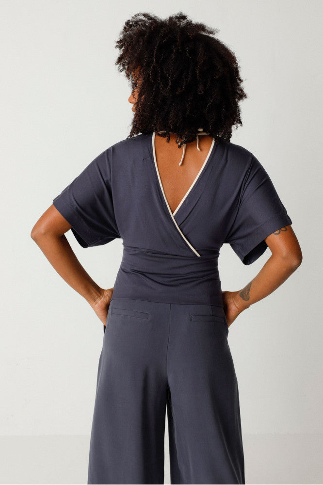Sourire Multicolore Tops Top Tala top gris anthracite en modal 36