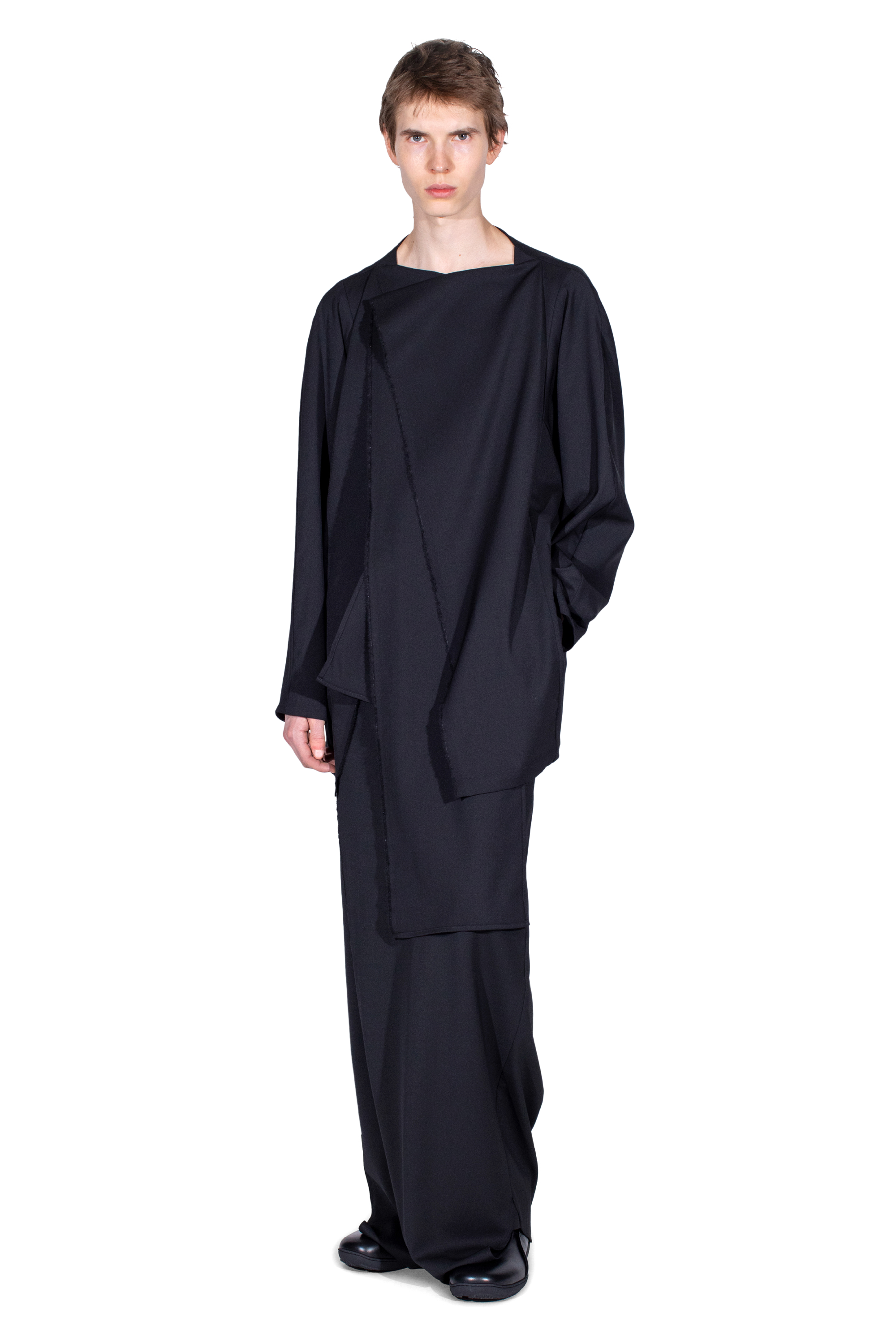 Kiko Kostadinov Outerwear CURSUS Blazer blazer Crow Black en laine légère