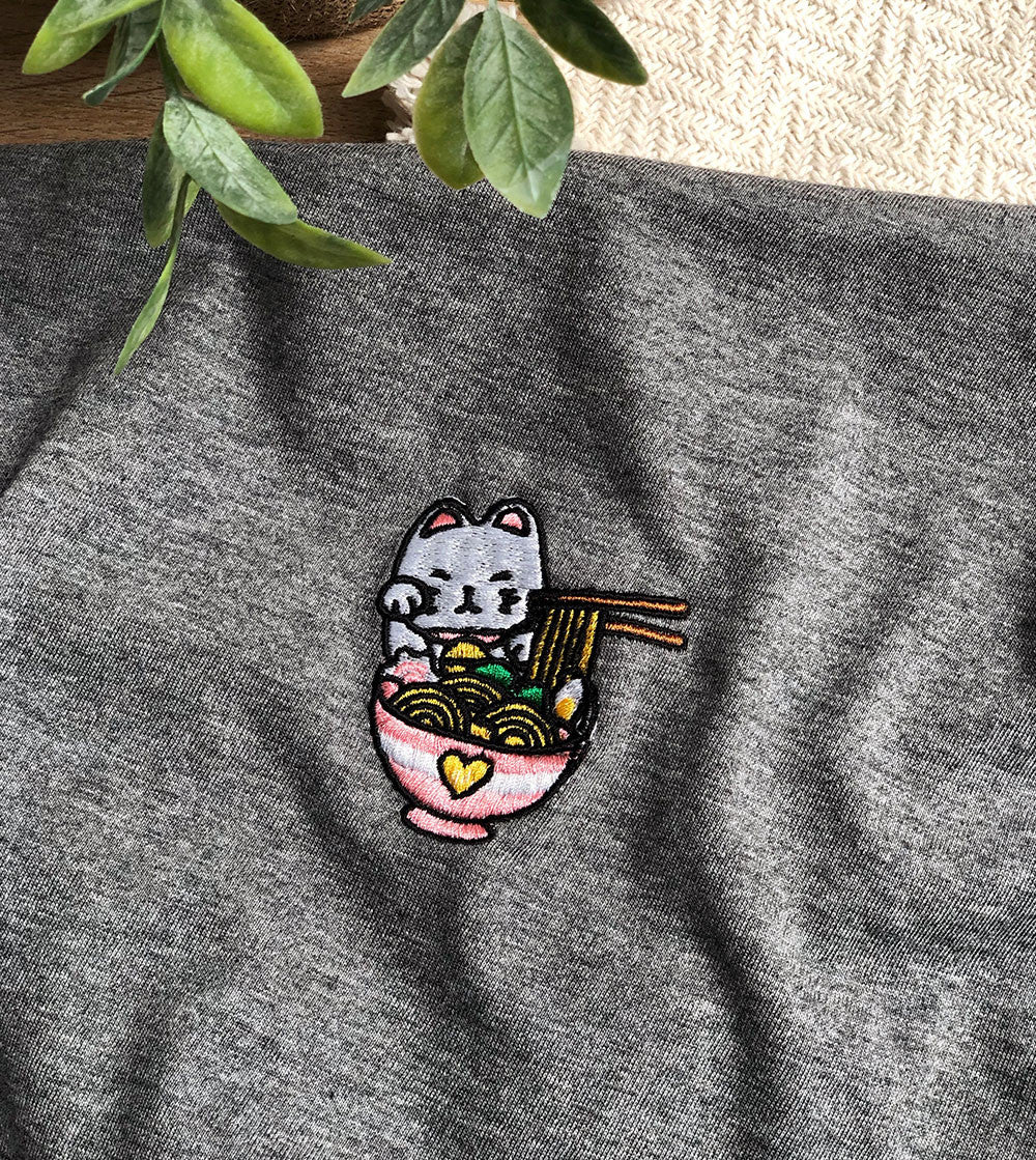 Juste Un T-shirt T-shirts Brodés Ramen Lover t-shirt blanc S ramen