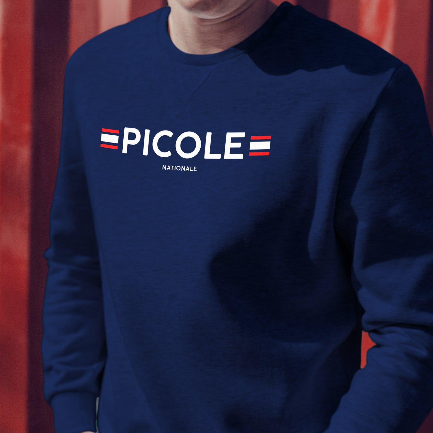 Juste Un T-shirt Sweats Imprimés Picole nationale sweat gris chiné apéro
