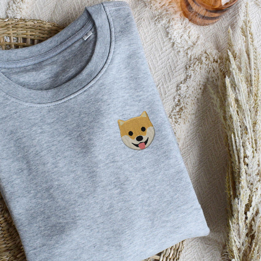 Juste Un T-shirt Sweats Brodés Shiba sweat brodé