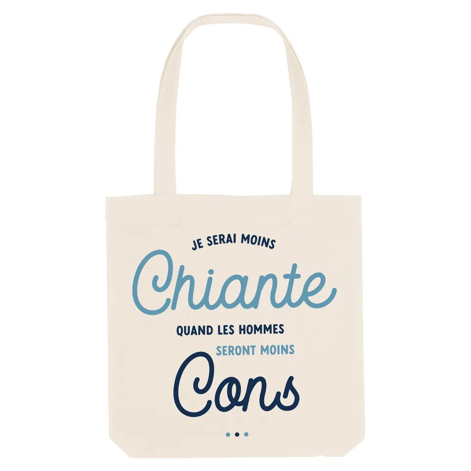 Juste Un T-shirt Tote Bags Je serai moins chiante tote bag