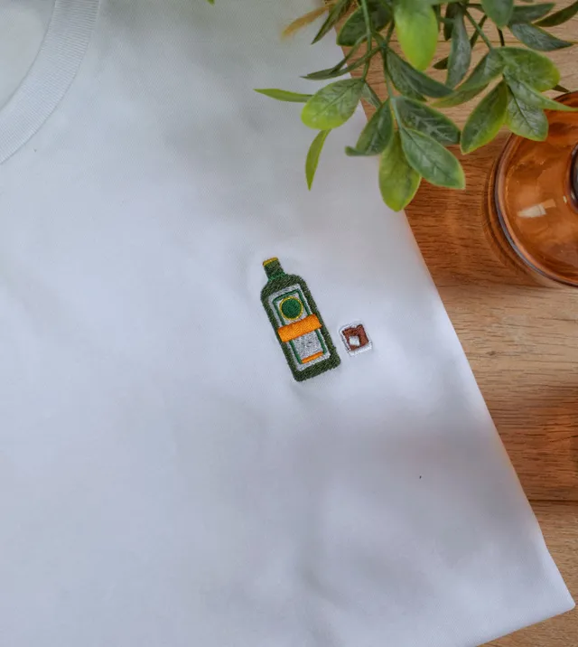 Juste Un T-shirt T-shirts Brodés Jagermeister t-shirt coton biologique