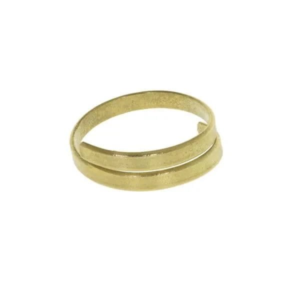 Just Trade Bagues Bague Ruthi en laiton doré réglable