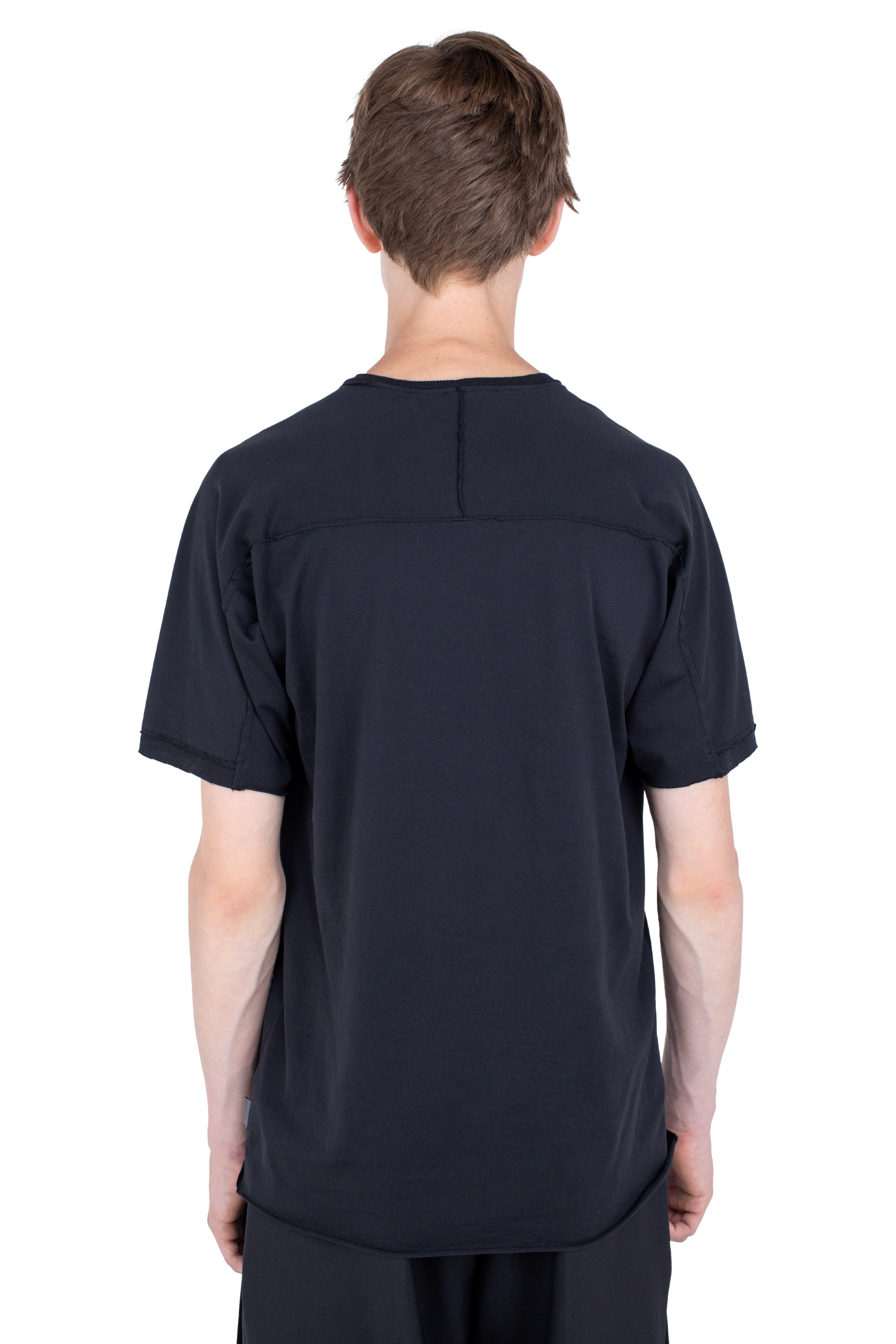 Kiko Kostadinov Tops ASTRO Short Sleeve Top top noir ajusté