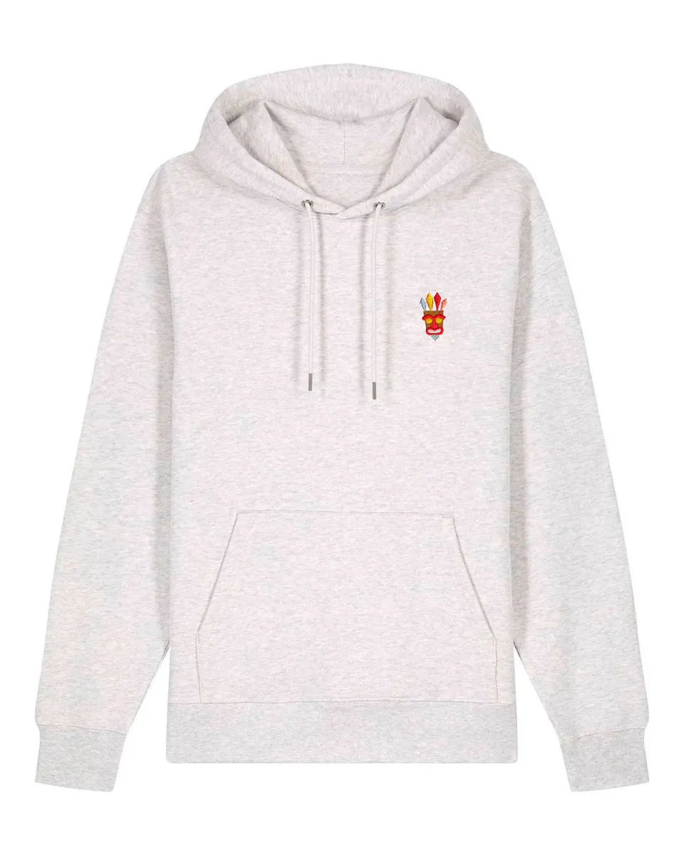 Juste Un T-shirt Sweats à Capuche Aku Aku sweat brodé noir