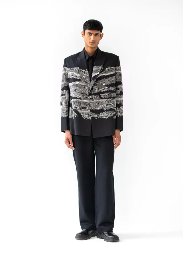COUNTRYMADE Jackets TRAIL DUST DOUBLE BREASTED BLAZER blazer croisé brodé