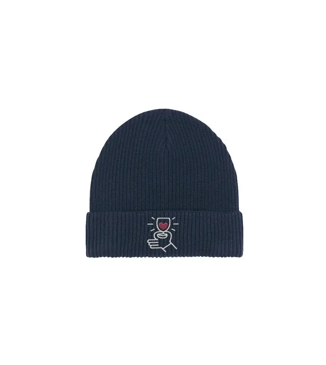 Juste Un T-shirt Bonnets Coeur Rouge bonnet brodé apéro