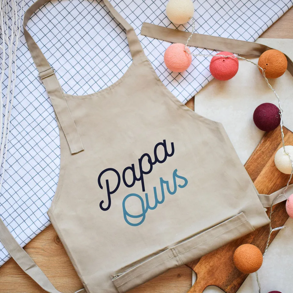 Juste Un T-shirt Tabliers Tablier Papa Ours tablier cuisine