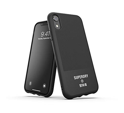 Superdry Coques de Protection coque iPhone XR noire en toile