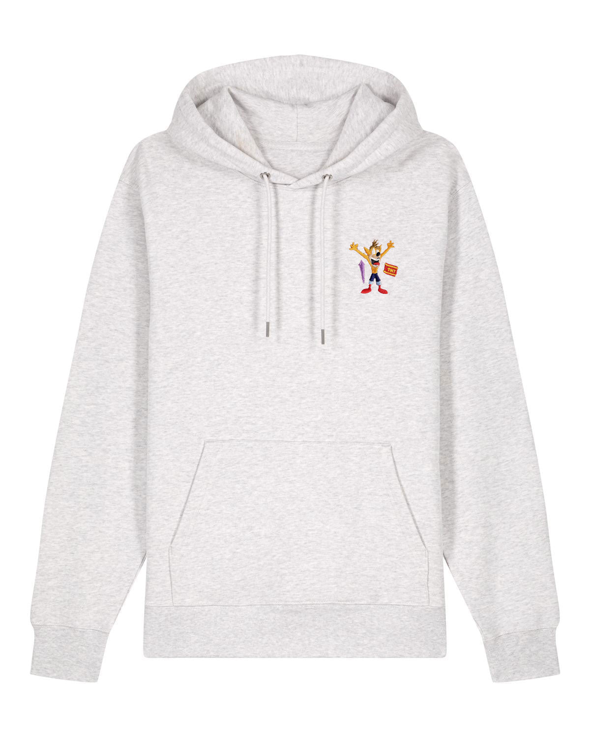 Juste Un T-shirt Sweats à Capuche Crash Bandicoot sweat à capuche noir brodé