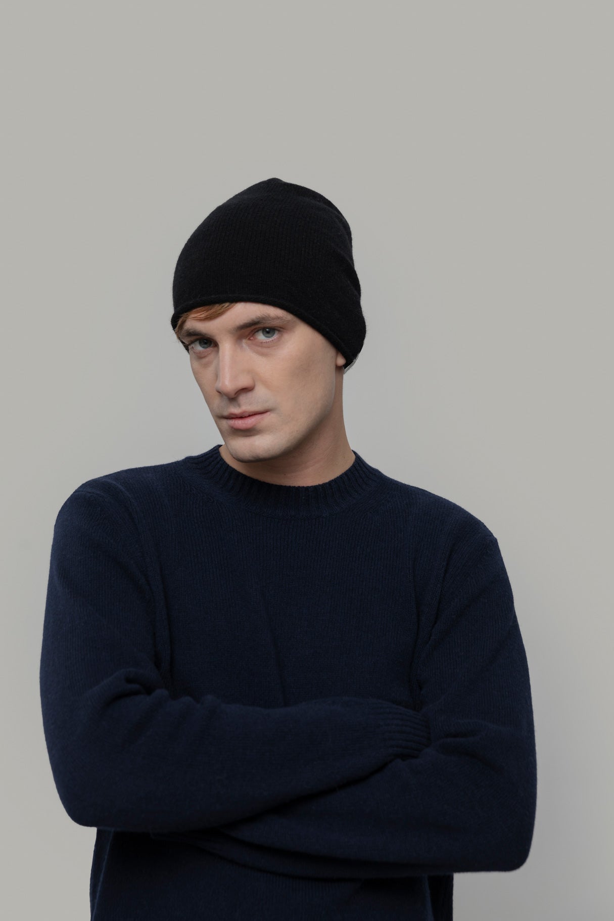 Rifò Bonnets Frank bonnet noir en laine recyclée