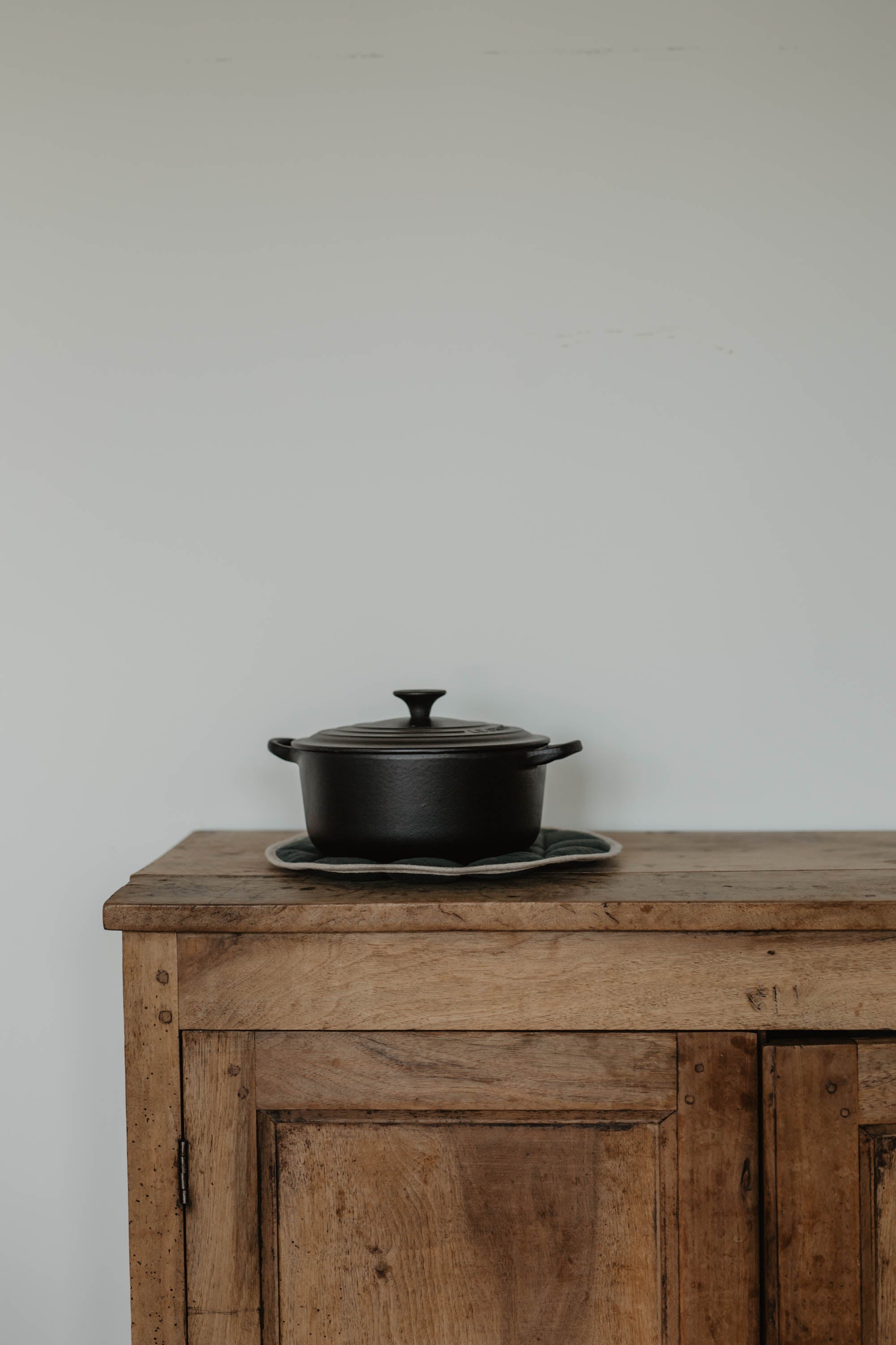 Laumė linen Home Edit manique en lin vert forêt