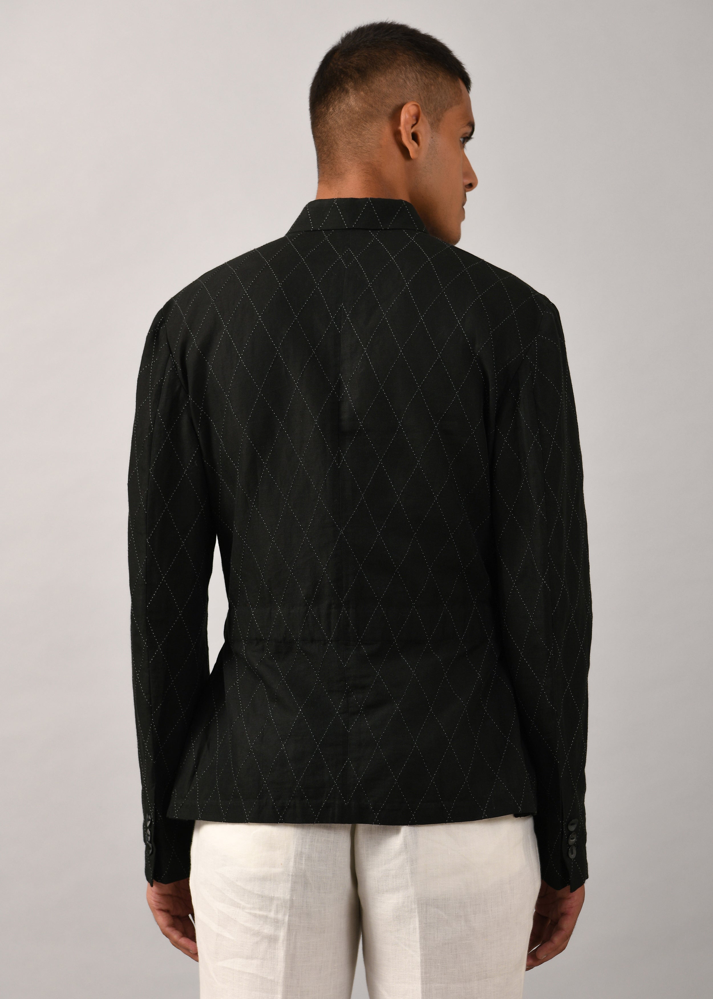 COUNTRYMADE Shirts Diamond Drawstring Shacket shacket noir en lin coton