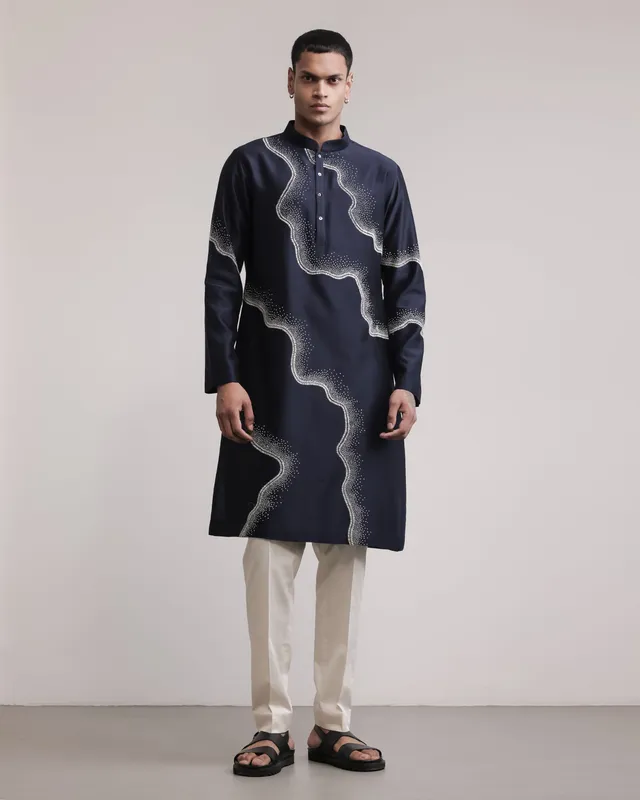 COUNTRYMADE Kurtas Halo Trail Embroidered Kurta Set kurta soie brodé