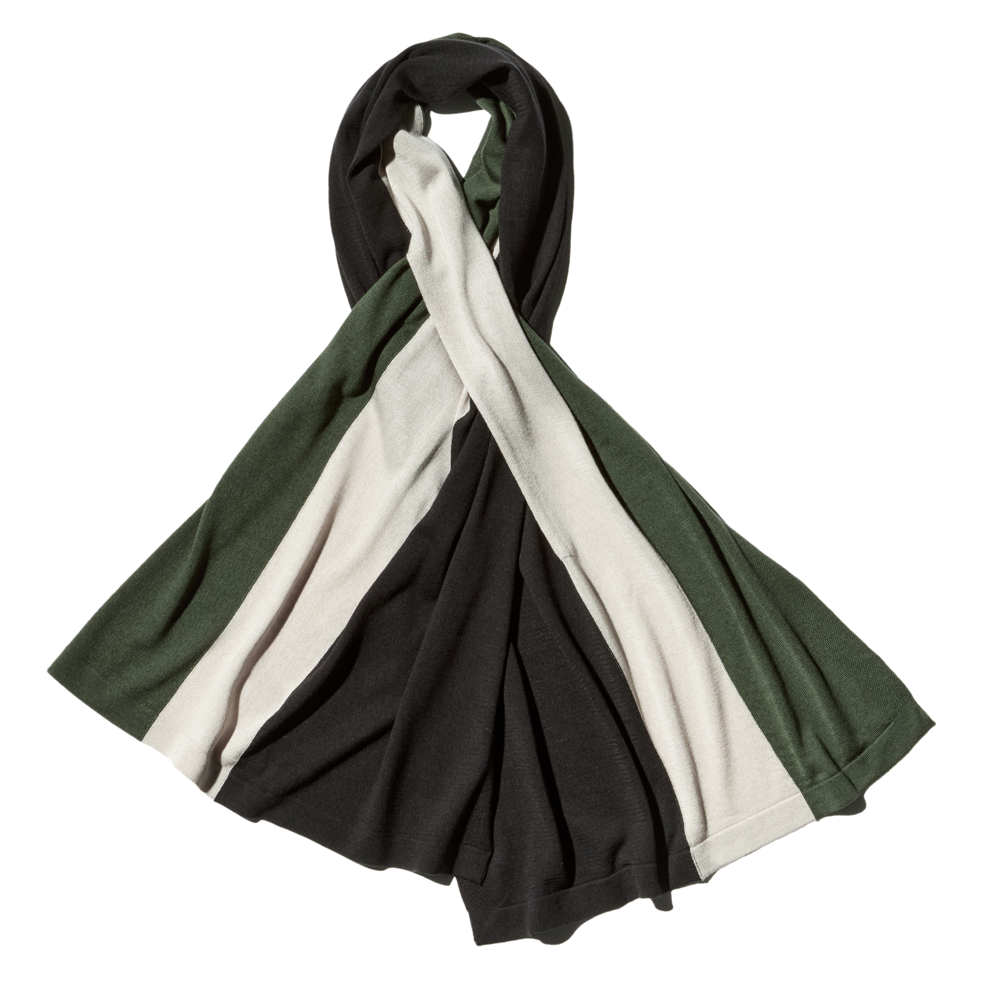 Kiko Kostadinov Accessories SIGO Knit Scarf écharpe Black Tencel soie
