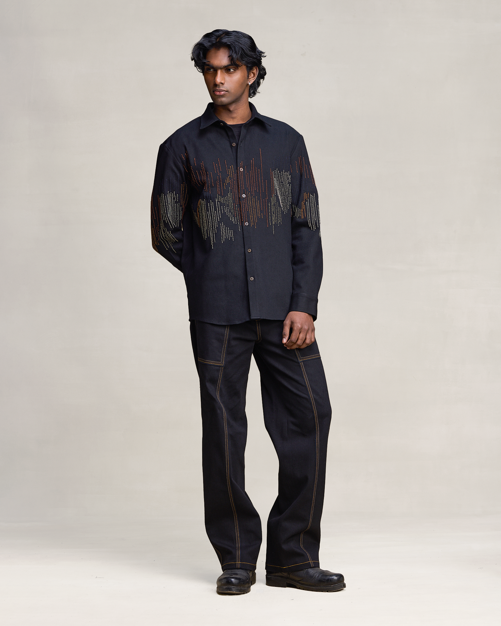 COUNTRYMADE Shirts HICKORY IN CROME SHIRT chemise en denim sur commande