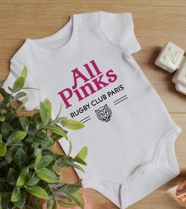 Juste Un T-shirt Bébé All Pinks body bébé blanc ou bleu marine