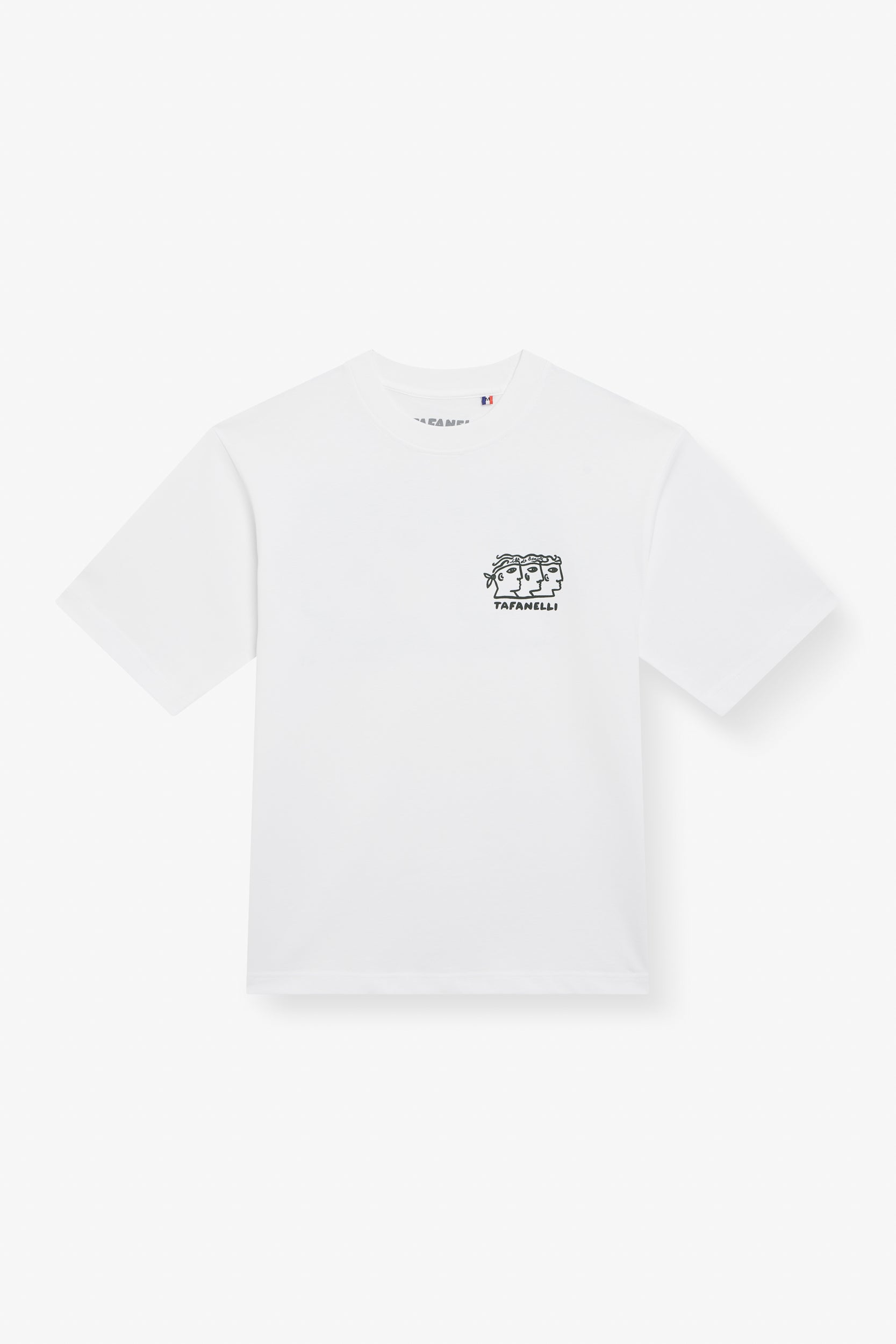 TAFANELLI T-Shirts LA TRINITÀ t-shirt blanc coton 280 g