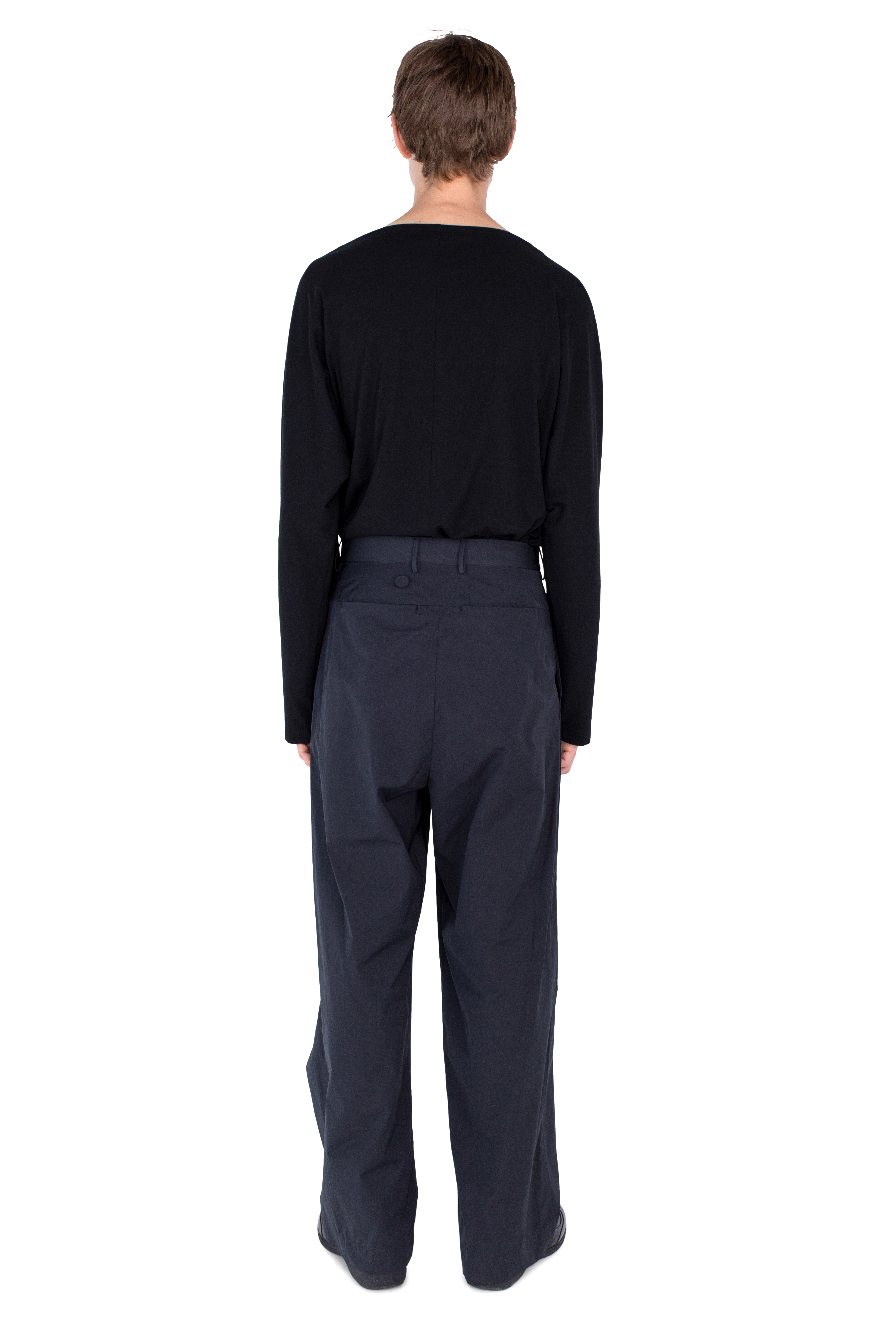 Kiko Kostadinov Bottoms KIPPEL Wrap Trousers pantalon Pitch Black 44-52 nylon