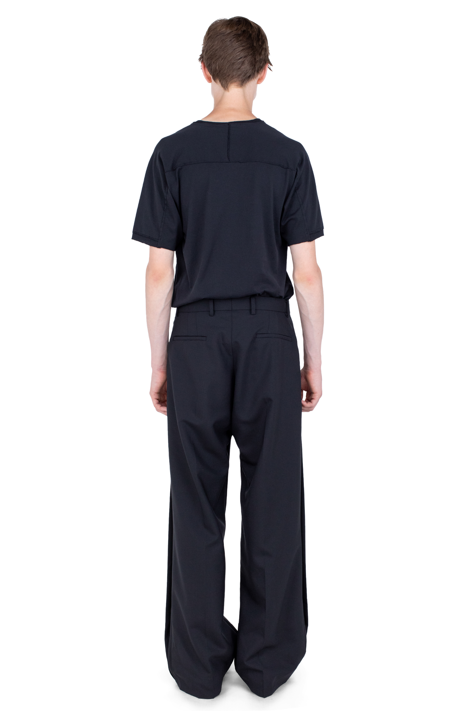 Kiko Kostadinov Tops ASTRO Short Sleeve Top top noir ajusté