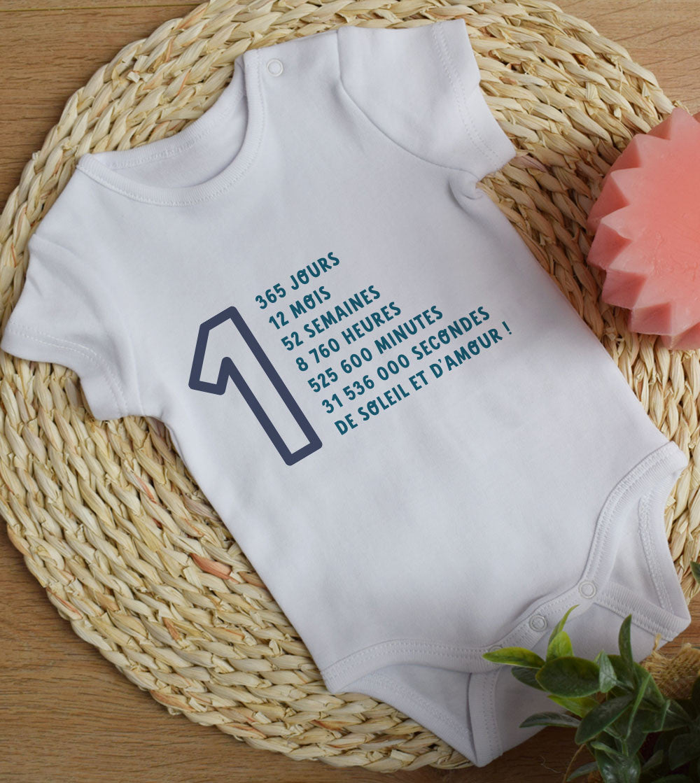 Juste Un T-shirt Bébé 1 an body bébé