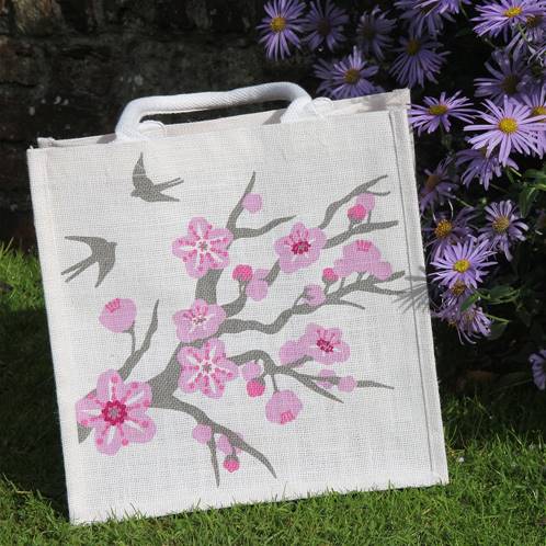 Sourire Multicolore Sacs et pochettes Cabas en toile de jute 30 x 30 x 20 cm