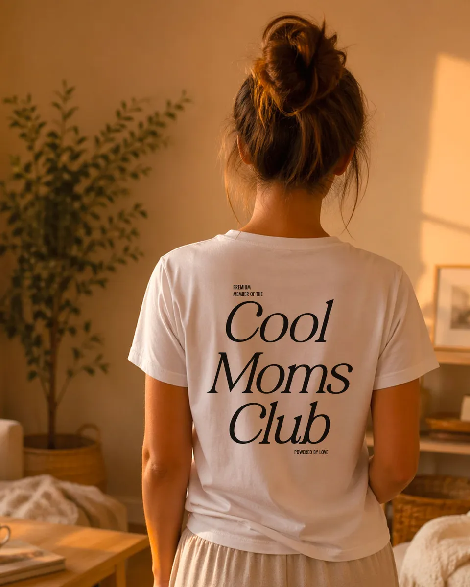 Juste Un T-shirt T-shirts Imprimés Cool Moms Club t-shirt femme coton bio