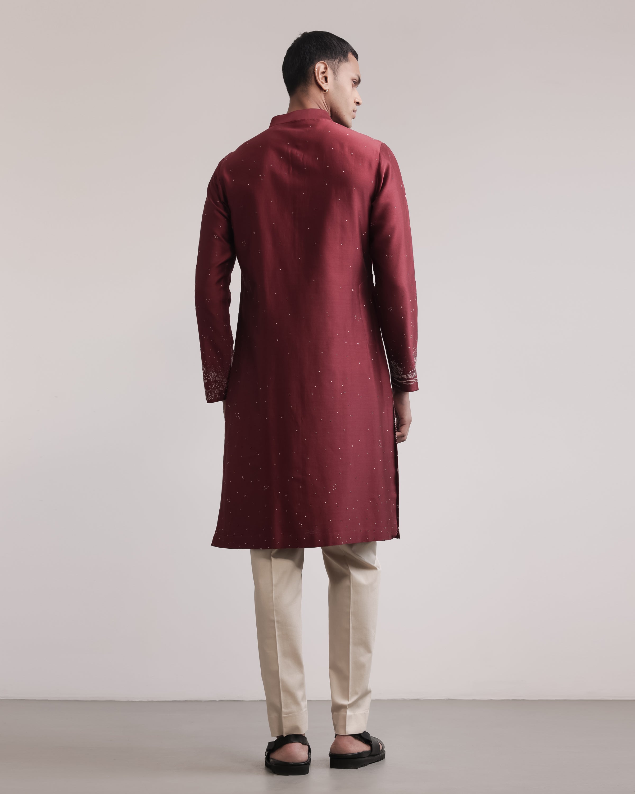 COUNTRYMADE Kurtas Pathfinder Kurta Set ensemble kurta en soie brodé