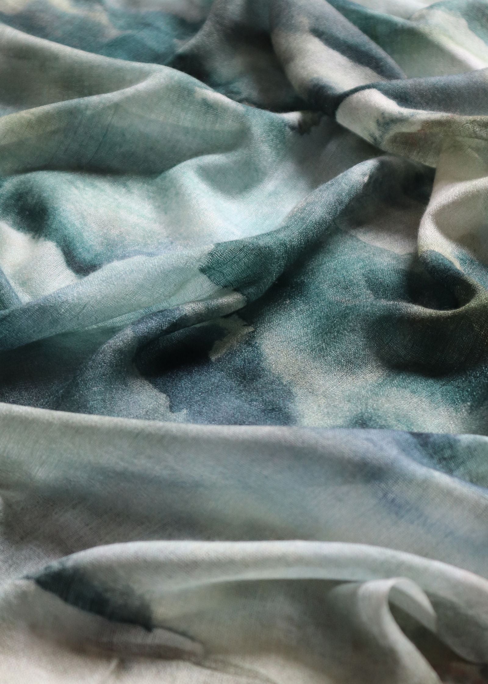COUNTRYMADE Accessories Camouflaged clouds scarf écharpe laine cachemire 70 x 200 cm