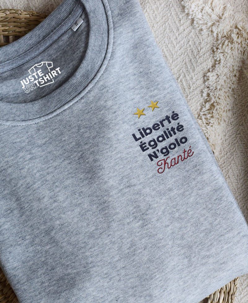 Juste Un T-shirt Sweats Brodés N'golo Kanté sweat brodé football